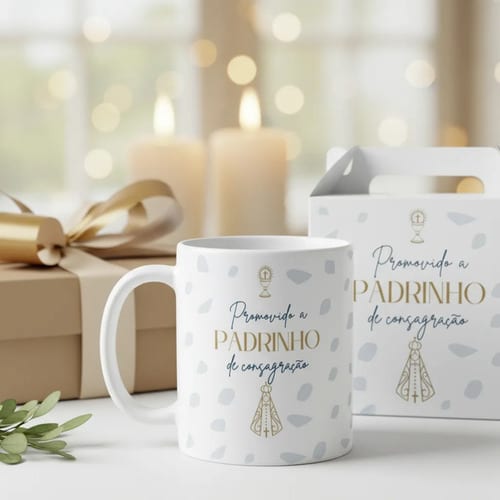 Caneca Personalizada Padrinho de Consagração Agradecimento