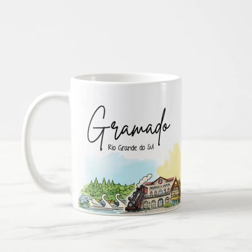 Caneca Lembrança Cidade de Gramado - Rio Grande do Sul