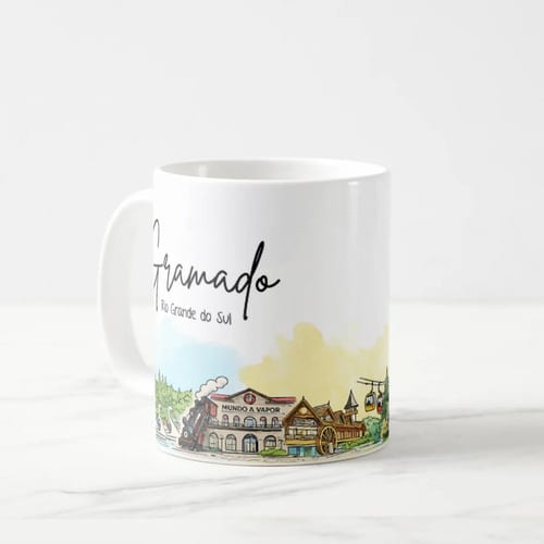 Caneca Lembrança Cidade de Gramado - Rio Grande do Sul