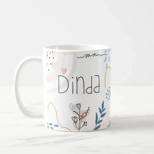 Caneca Presente Para Madrinha Batizado Crisma Casamento Branco Kit 2 Dindas