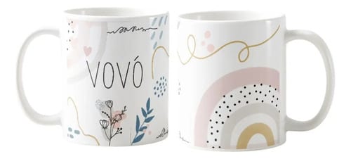Kit Presente Moderno Especial Minimalista Vovô e Vovó - Família (Avó e Avô)