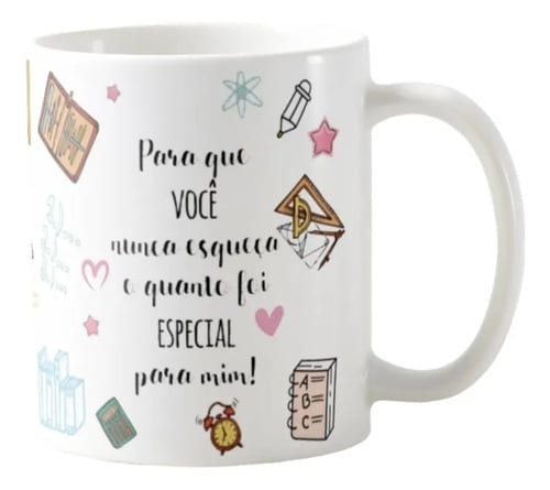 Kit 2 Canecas Personalizadas Professora Presente Melhor Professora