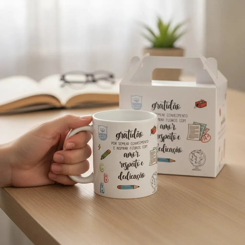 Kit 2 Canecas Lembrancinhas Professor Canecas Personalizadas Agradecimento
