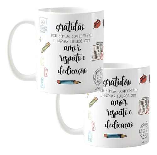 Kit 2 Canecas Lembrancinhas Professor Canecas Personalizadas Agradecimento