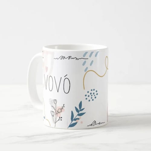 Kit para Avós - Canecas Cerâmica Vovó e Vovô – Presente Pronta entrega + caixinha inclusa