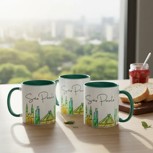 Combo 4 Canecas Lembrança Cidade São Paulo - Outros (Corporativo)