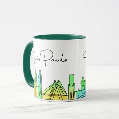 Combo 4 Canecas Lembrança Cidade São Paulo