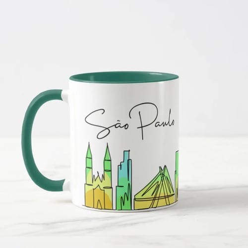 Kit 2 Canecas Lembranças Presente Cidade de São Paulo