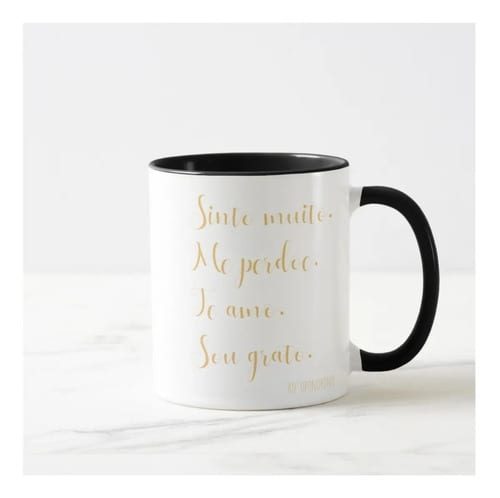 Caneca Presente Criativo Personalizado Mantra Ho'oponopono