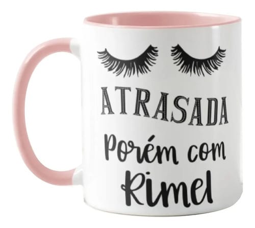 Caneca Personalizada Feminina Atrasada Maquiagem - Outros (Atrasada Maquiagem)