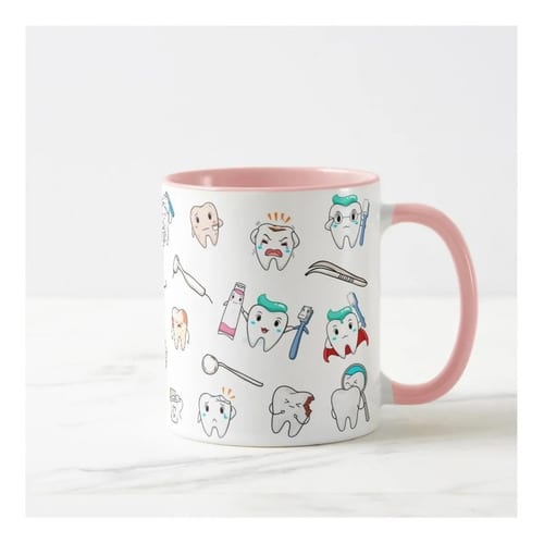 Caneca Dentista Odontologista Com Nome
