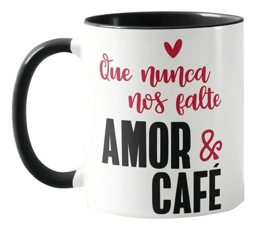 Caneca Personalizada Casal Presente Namorados Amor E Café - Outros (Casal)