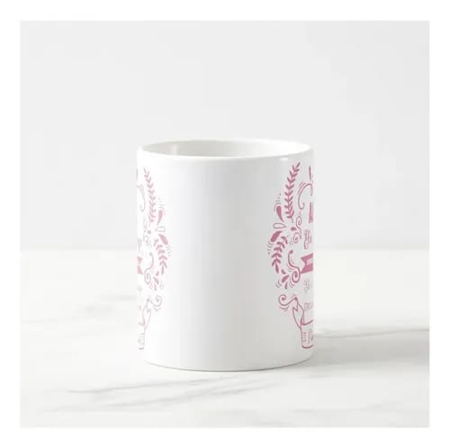 Caneca Porcelana Branca 325ml Dia Mulheres Evangélica Presente Branco