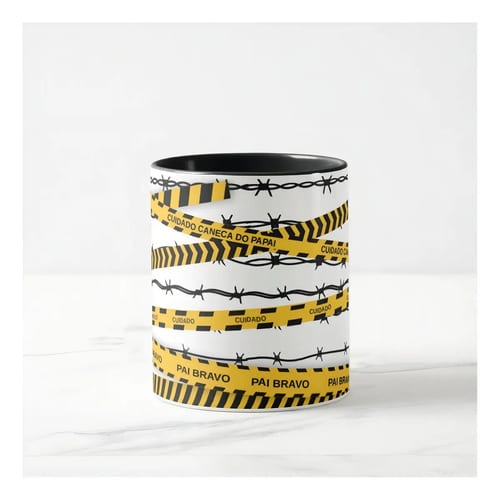 Caneca Personalizada de Presente para o Pai Bravo e Protetor