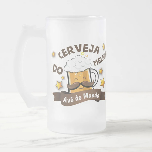Copo Cerveja Chopp Presente Criativo Melhor Avô Vovô