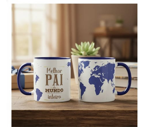Caneca Presente Criativo Melhor Pai do Mundo Inteiro - Família (Pai)