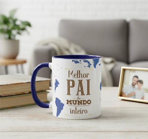 Caneca Presente Criativo Melhor Pai do Mundo Inteiro