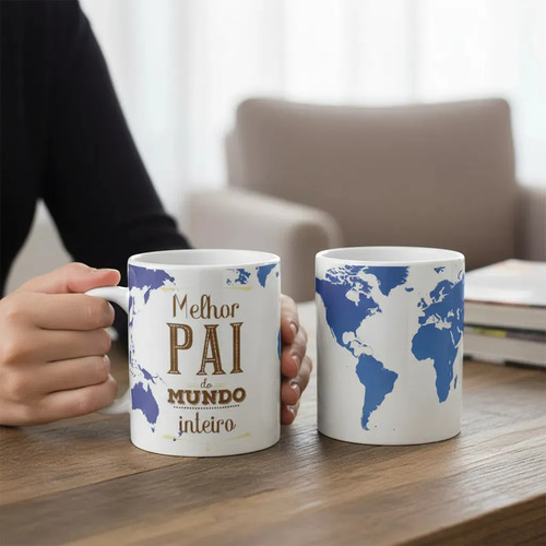 Caneca Presente Especial Familia Melhor Pai Mundo