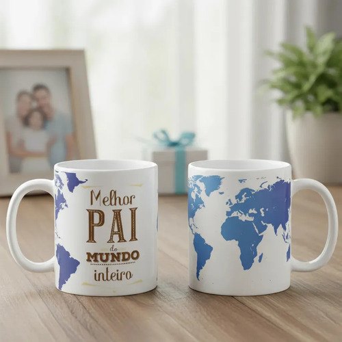 Caneca Presente Especial Familia Melhor Pai Mundo - Família (Pai)