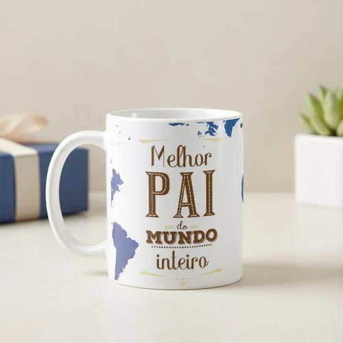 Caneca Presente Especial Familia Melhor Pai Mundo