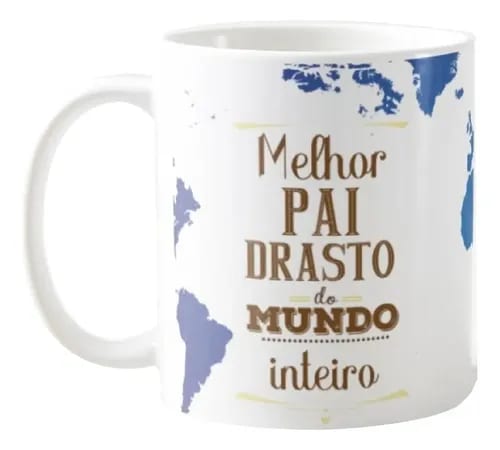 Caneca Personalizada Presente Melhor Padrasto do Mundo