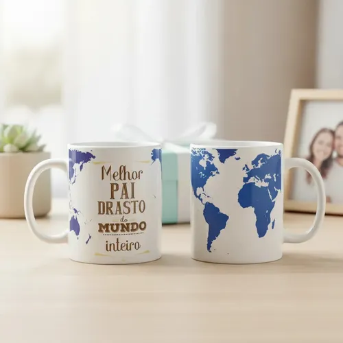 Caneca Personalizada Presente Melhor Padrasto do Mundo - Família (Padrasto)