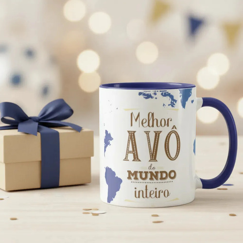 Caneca Presente Dia dos Avós para Melhor Avô do Mundo