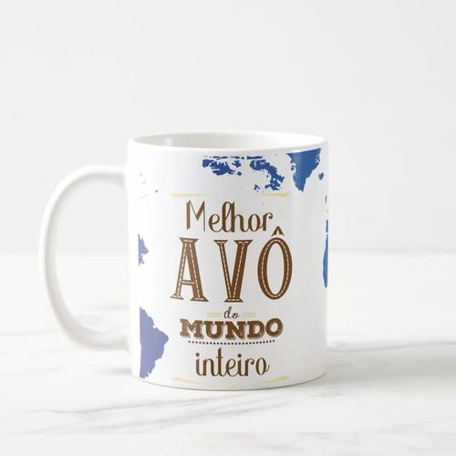 Caneca Presente Para Melhor Avô do Mundo Inteiro