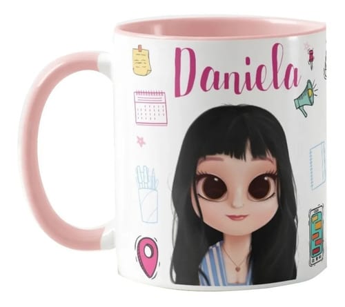 Caneca Personalizada Secretaria Executiva com Nome e Avatar - Profissões (Secretária)