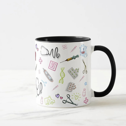 Caneca Profissão Enfermagem Presente Criativo Enfermeira
