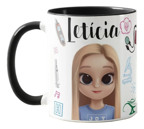 Caneca Profissão Enfermagem Presente Criativo Enfermeira - Profissões (Enfermagem)