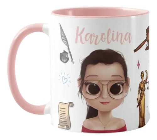 Caneca Profissão Presente Advogada Formatura Direito - Profissões (Advogado(a))