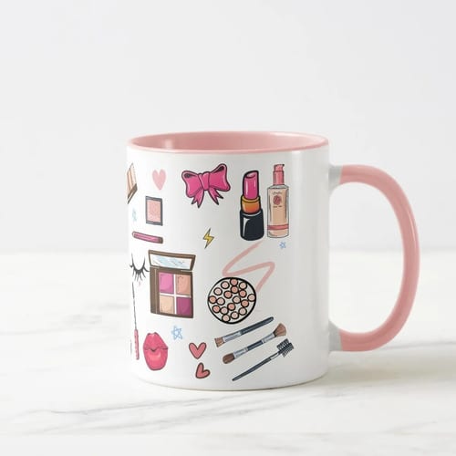 Caneca para Maquiadora Presente Criativo para Mulher Vaidosa