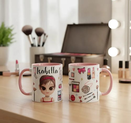 Caneca para Maquiadora Presente Criativo para Mulher Vaidosa - Profissões (Maquiador(a))