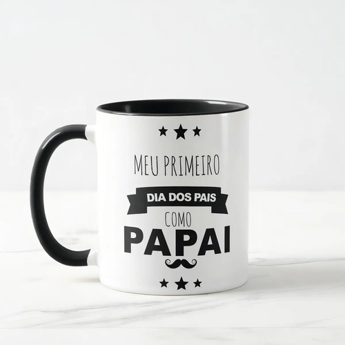 Caneca Personalizada Primeiro Dia dos Pais Como Papai - Família (Pai)