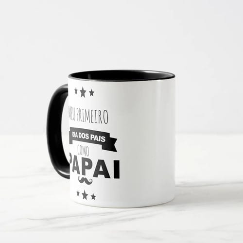 Caneca Personalizada Primeiro Dia dos Pais Como Papai