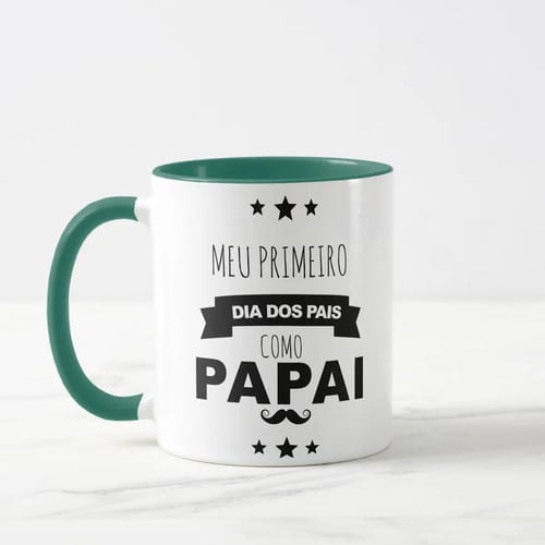 Caneca Meu Primeiro Dia Dos Pais Como Papai