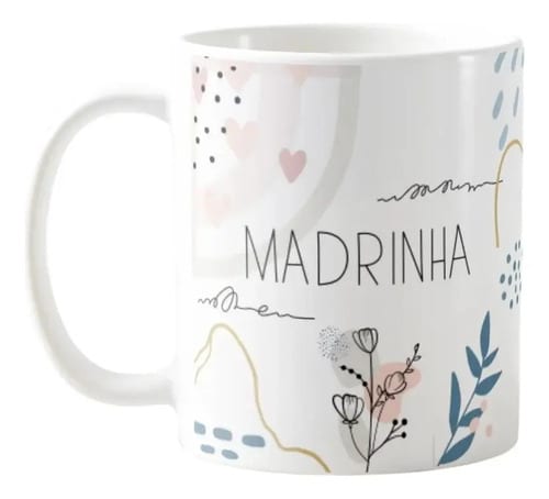 Caneca Presente Para Madrinha Batizado Crisma Casamento Branco Kit 2 Madrinhas Caneca Presente Para Madrinha Batizado Crisma Casamento Branco Kit 2 Madrinhas