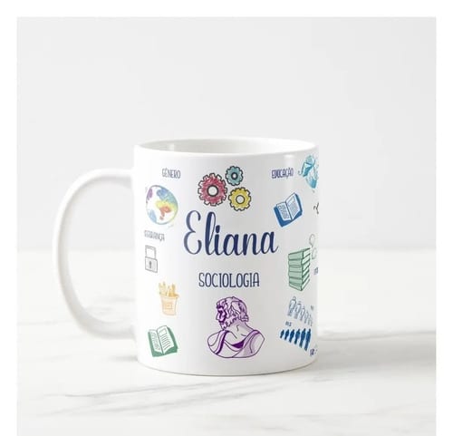 Caneca Sociologia Presente Especial Profissão Sociólogo