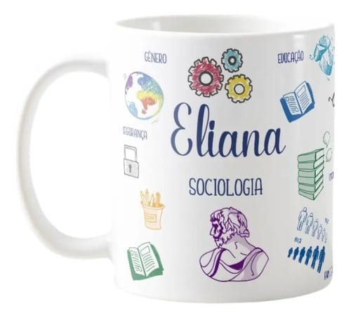 Caneca Sociologia Presente Especial Profissão Sociólogo - Profissões (Sociologia)