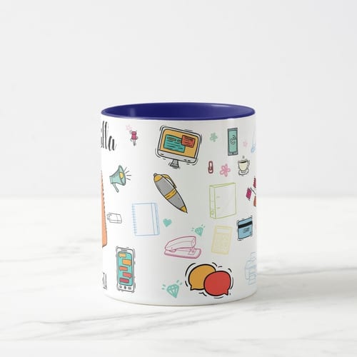 Caneca Personalizada Secretaria Executiva com Nome Profissão