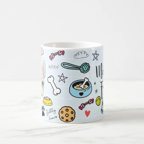 Caneca Criativa de Bulldog Frances Cachorro Mãe de Pet