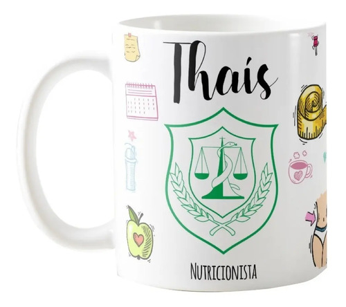 Caneca de Nutrição Profissão Presente Criativo Nutricionista