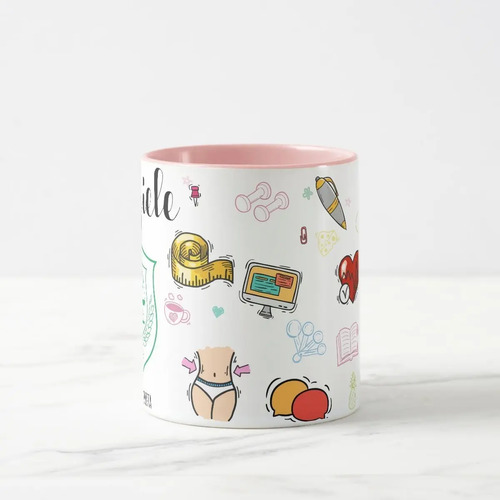 Caneca de Nutrição Profissão Presente Criativo Nutricionista