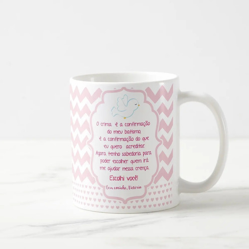 Caneca Personalizada Crisma Presente Especial Madrinha