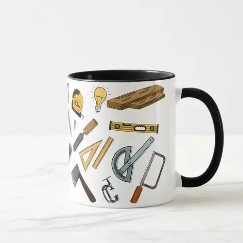 Caneca Personalizada e Criativa de Marcenaria p/ Marceneiro