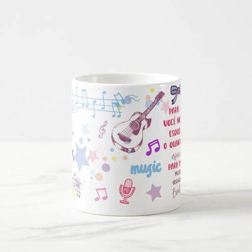 Caneca Professora de Música com Agradecimento