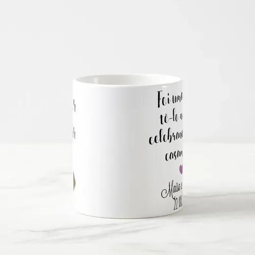 Caneca Celebrante Casamento Presente com Nome Pastor
