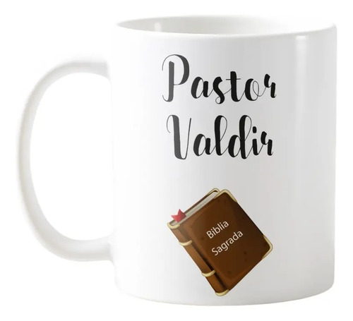 Caneca Celebrante Casamento Presente com Nome Pastor - Casamento (Casal)