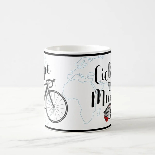 Caneca Ciclista Aventureira Presente Criativo com Nome